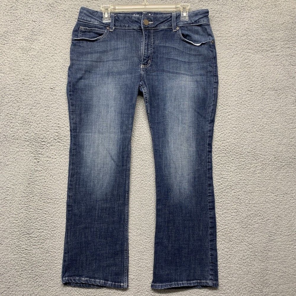 Wrangler Jeans Women's Size 8 (15X32) Mid Rise Stretch Boot Cut Blue Denim
